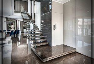escaleras de mármol