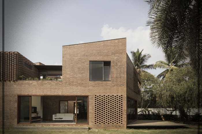 Casa de ladrillos - Diseño de vivienda rustica moderna + Imágenes