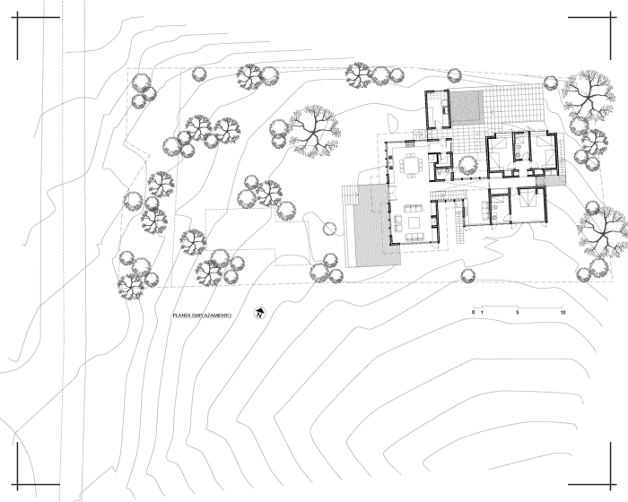 plano de casa minimalista de 2 plantas