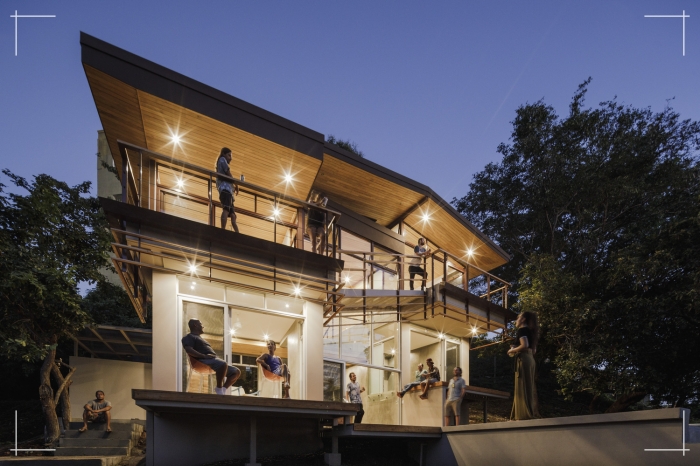 fachadas de casas modernas de 2 plantas