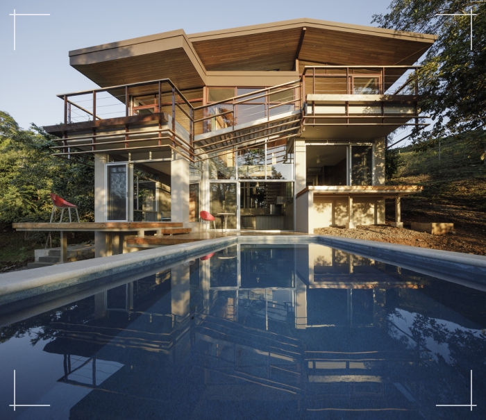 fachadas de casas modernas de 2 plantas