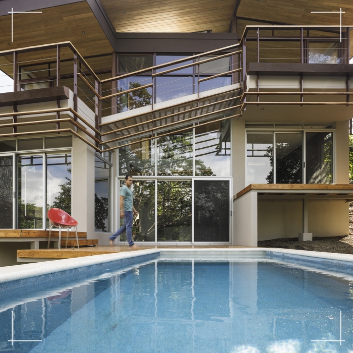 fachadas de casas modernas de 2 plantas