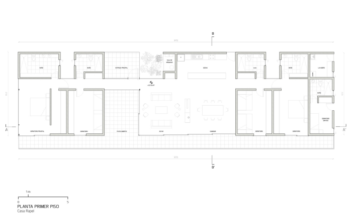 plano de casa de playa