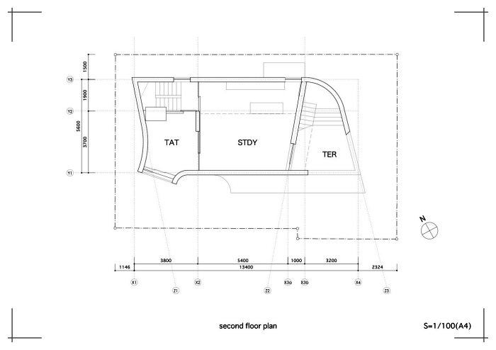 plano de casa de concreto