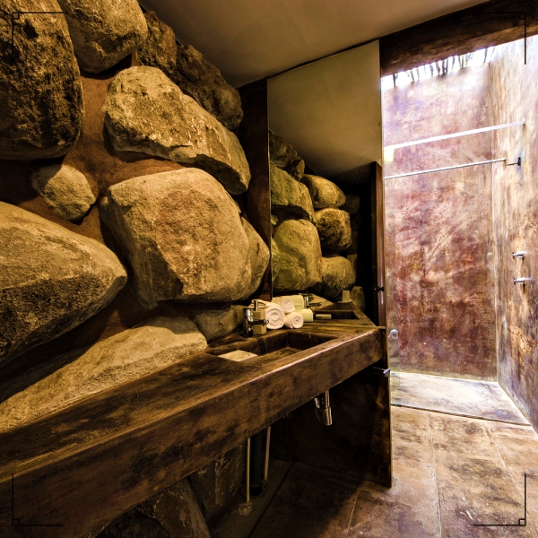 baños con piedra