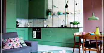 diseño interior color verde