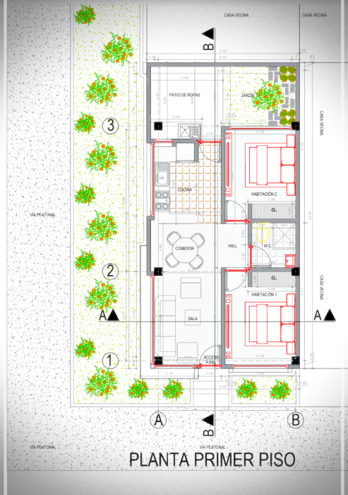 planos de casa minimalista moderna