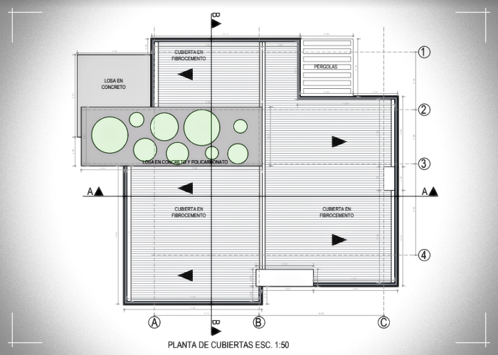 plnos de vivienda minimalista moderna