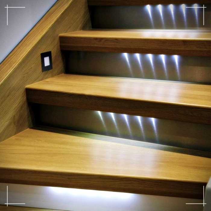 iluminación para escaleras