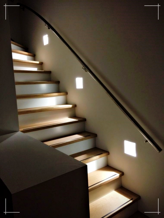 iluminación para escaleras