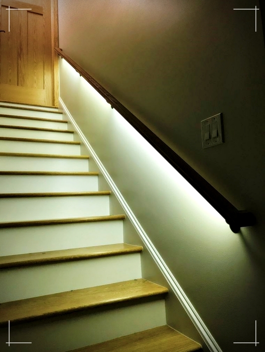 iluminación para escaleras