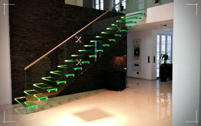 iluminación para escaleras