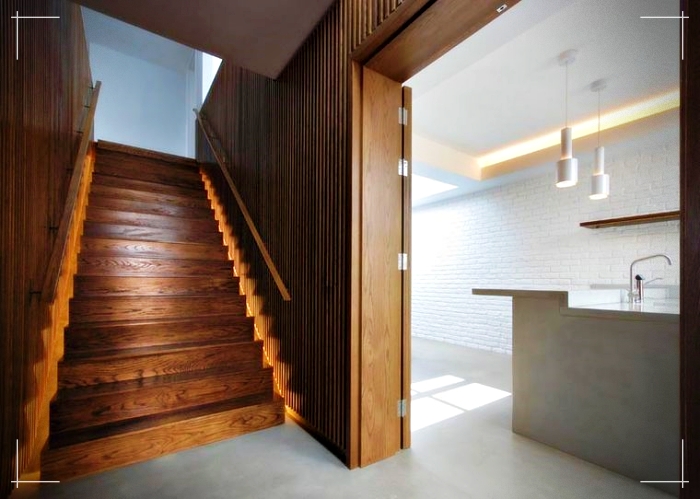 iluminación para escaleras