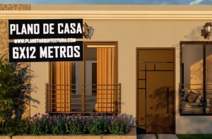 plano de casa de 6x12 metros