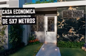 plano de casa 5x7 metros