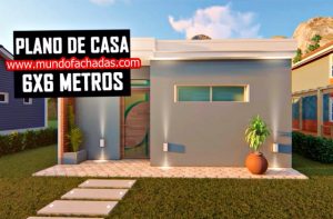 plano de casa 6x6 metros