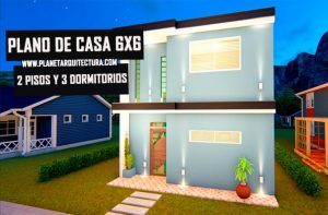 plano de casa 6x6 metros