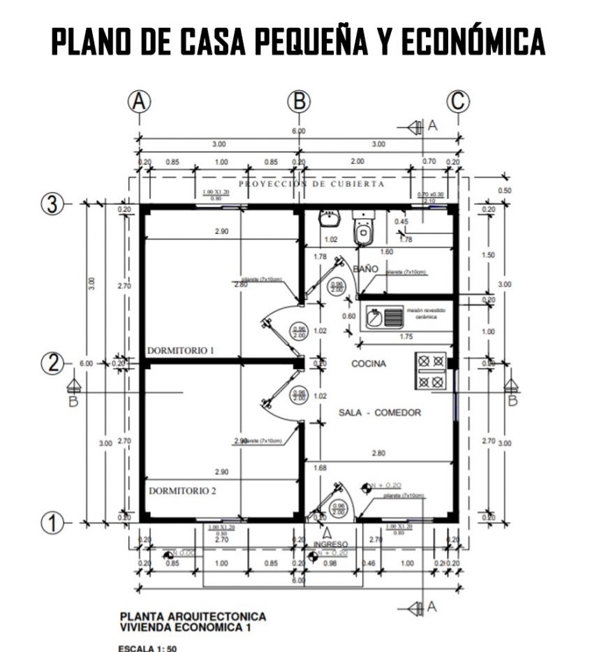 plano de casa pequeña