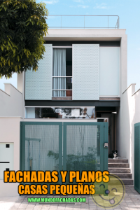 fachadas y planos de casas pequeñas