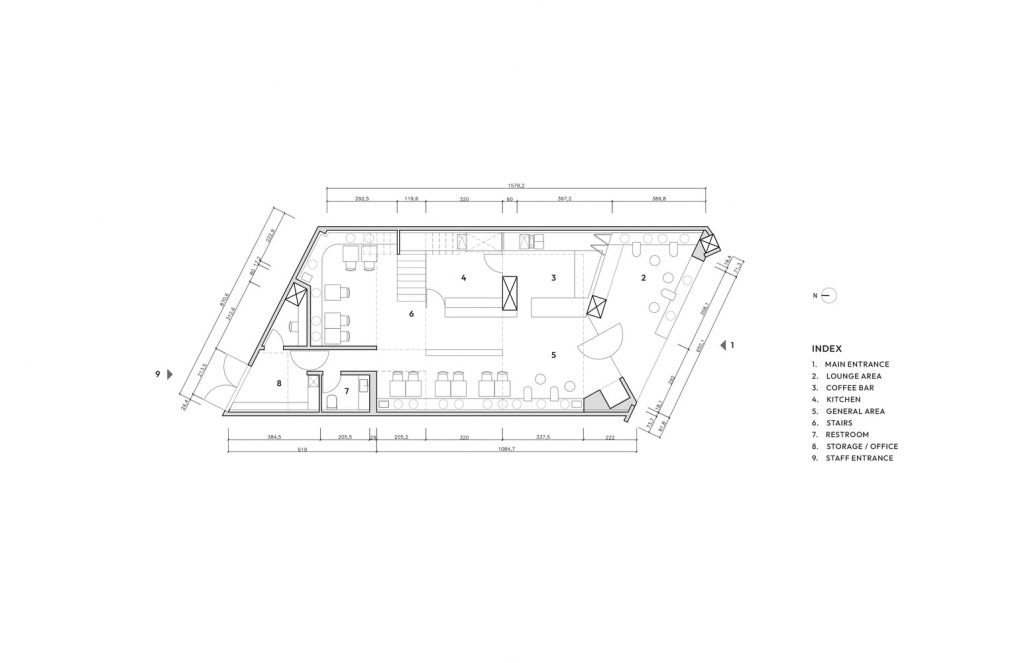 Planos para cafetería