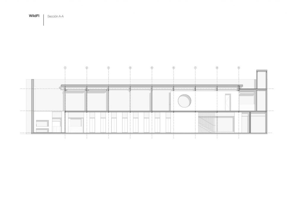 Planos de oficina moderna