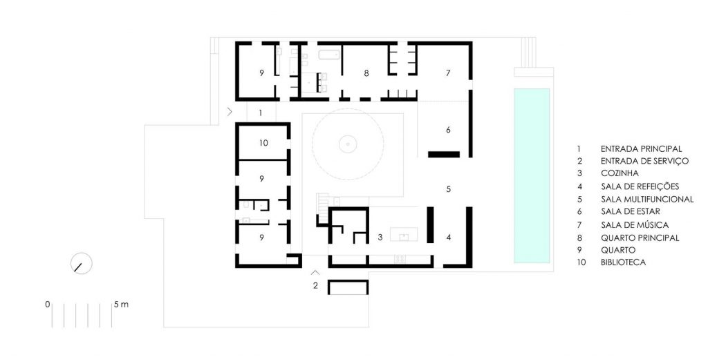 planos de casas con piscina