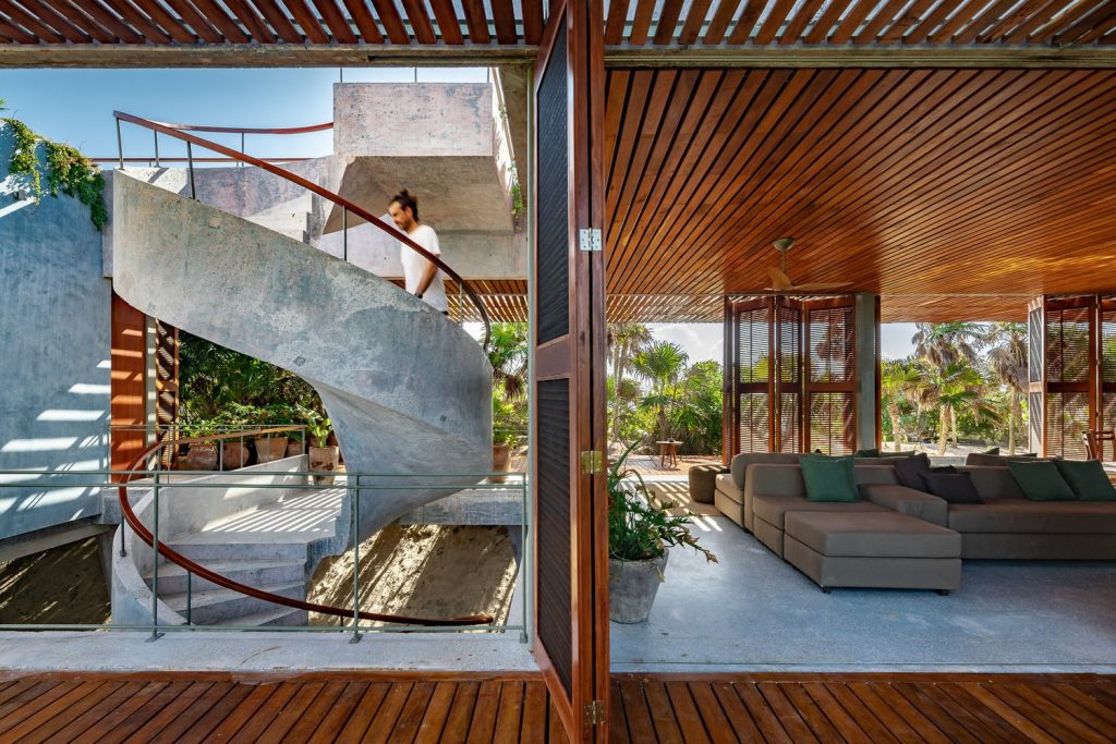 Casas con escaleras modernas