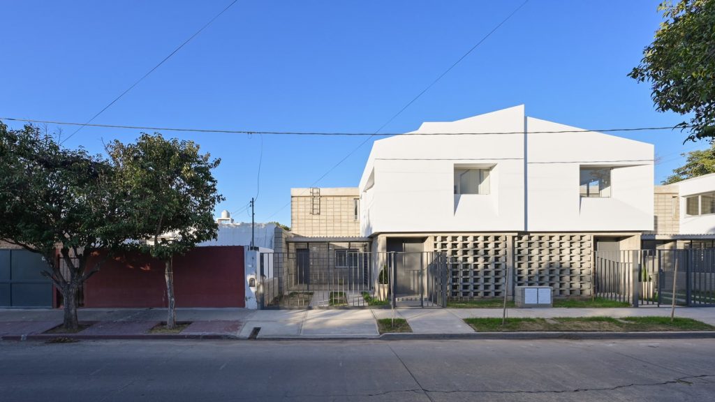 Fachada de duplex pequeños