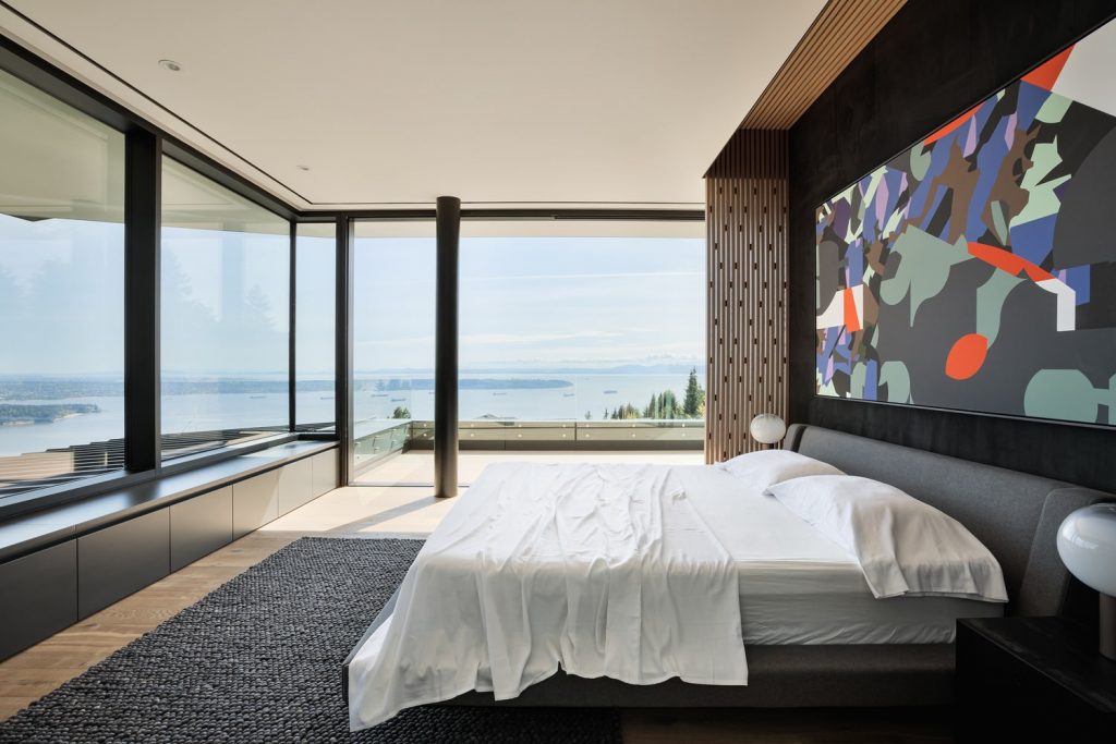 habitación moderna con vistas