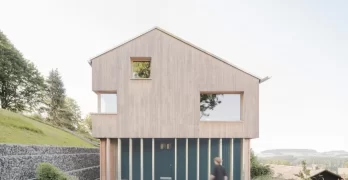 Fachadas de casas de madera