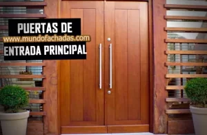 puertas de entrada principal modernas