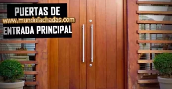 puertas de entrada principal modernas