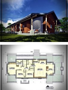 casa estilo americano prefabricada