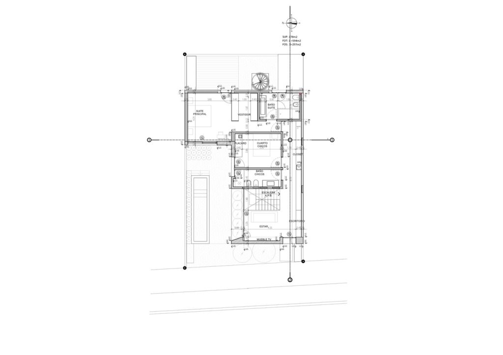 plano de casa moderna en san isidro